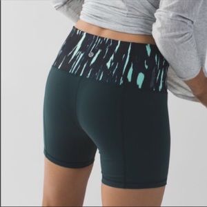 Lululemon Athletica Dark Fuel Groove Short II (Roll Down Regular)